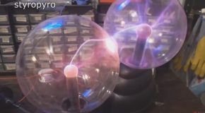 DIY Overclocked Plasma Globe. 2500V to a Million Volts
