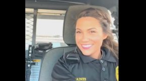 Female Officer Tries To Avoid Radio Call