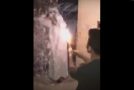 Guy Coming Home From Prison Is Accidently Set On Fire