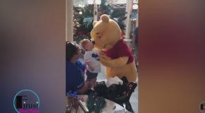 Touching Video Shows Winnie The Pooh Comforting Disabled Toddler
