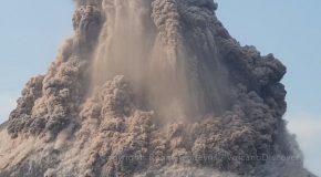 Krakatau Volcano: Spectacular Large Explosion