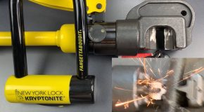 Hydraulic Cutter Explodes Trying to Cut Through a Kryptonite Bike Lock