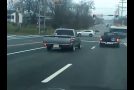 Low Rider Trucks Have Unexpected Moment At Intersection