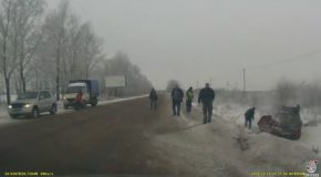 Roadside Rollover in Russia
