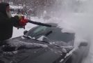 Brilliant Leaf Blower Snow Removal Tactic
