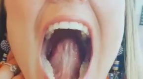 Girl Can Do Something Very Rare With Her Tongue