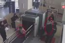Girl Climbs in Airport X-Ray Machine