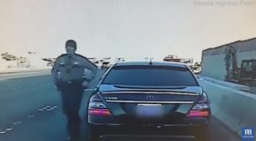 Officer Narrowly Avoids Death After Drunk Driver Smashes Into His Car!