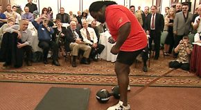 When Mark Henry Successfully Lifted The Infamous 172-pound Thomas Inch Dumbbell