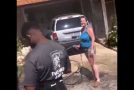 Crazy Woman Loses It When Neighbors Parked On Her Lawn