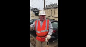 A Construction Worker Does an Impressive Impersonation of Trump