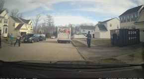 FedEx Guy Stops to Make Shot