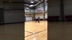 Policeman Destroys Guy In Basketball 1to1