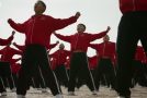 Shaolin Kung Fu Training : Spectacular Display Caught From Satellite