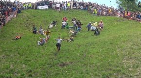 Multiple Injuries at the 2019 cheese rolling contest in the UK