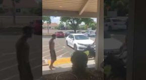 Wannabe Tough Guy Challenges K9 Officer and Pays the Price