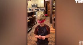 Marine Surprises Kid Brother After Year Away