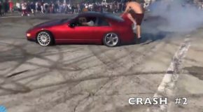 Reckless Driver Hit Two Bystander At Car Meet