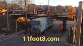 Speeding Semi Gets Smashed up at the 11foot8 Bridge