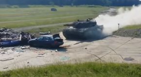 Tank Vs Car High Speed