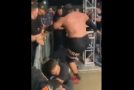 Wrestler Stops A Fan From Crossing the Guardrail with Physical Violence