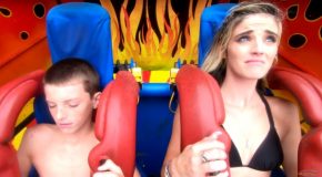 Sling Shot Ride Ends With Young Kid In Serious Groin Pain