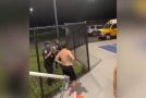 Wild! Kid Hits Half Court Shot to Not Get a Ticket From Cops