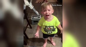 Cute Kid Gets Upset After Mom Forgets To Kiss Him
