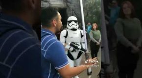 Guy Gets Roasted Star Wars Style!