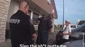 Horrible Police Brutality : Cop Slaps Old Man And Then Arrests Him