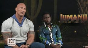 Kevin Hart and The Rock : Kevin Hart freaking out over a butterfly