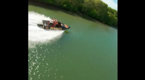Racing Drone Vs Jet Boat, Who Wins?
