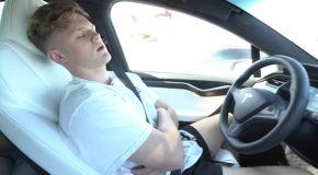 Using Autopilot On A Tesla For 24 Hours!