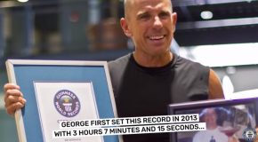 World Record! Guy Pulls Off The Lengthiest Plank!