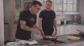 Gordon Ramsay Gets Shocked By Steve O Making A Southern Omelette!