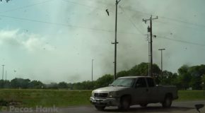 Huge Tornado Destroys Madill, Oklahoma