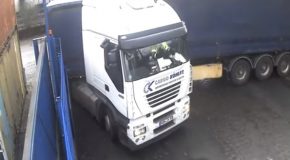 Semi-Truck Driver Attempts To Make Turn, Wrecks Truck