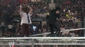 Mankind Gets Thrown Off The Top Of The Hell In A Cell By The Undertaker!