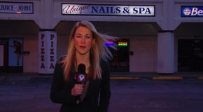 Reporter Warming Up Before Going Live Almost Sounds Like She’s Rapping!