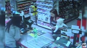 Store Clerk Grabs Baby Out Of Mother’s Hands Before She Collapsed