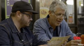 Anthony Bourdain’s First Reaction To Eating At The Waffle House!