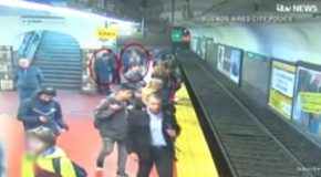 Fainting Passenger Causes Another Passenger To Fall On Train Tracks, Rescued!