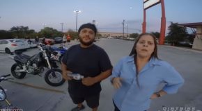 Horrible Biker Gets Offended By Guy’s Strong Handshake!
