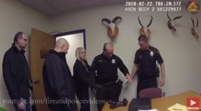 Domestic Abuser Cop Gets His Uniform Cut Off From Him And Arrested