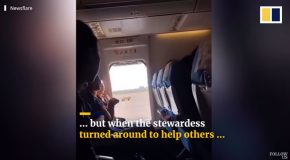 Absolute Idiot Opens The Emergency Exit In An Airplane For ‘Fresh Air’
