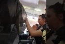 Sudden Turbulence Sends Flight Attendant With Beverage Cart Flying!