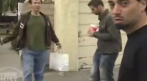 A Clip Of Magician David Blaine Harassing A Couple Outside Their House!