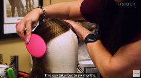 The Process Of Making Wigs From Donated Hair!