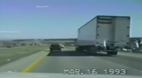 Trucker Brings An End To A Hot Pursuit!