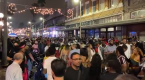 Huge Crowds Gather In Ybor City The Night Before Super Bowl 55 In Tampa